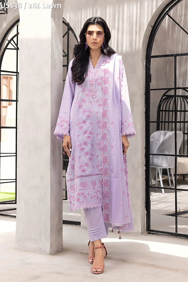 LakhanyEmbroydered Lawn.