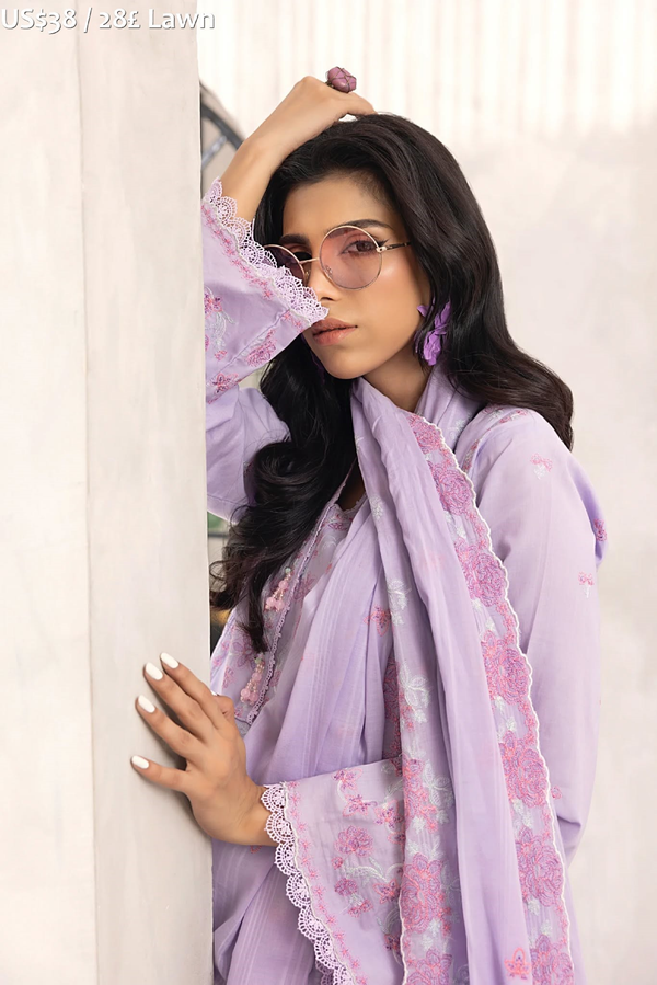 LakhanyEmbroydered Lawn.