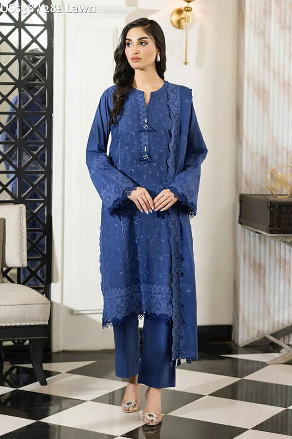 LakhanyEmbroydered Lawn.