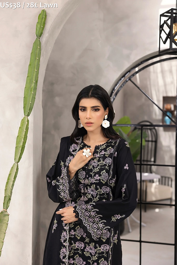 LakhanyEmbroydered Lawn.