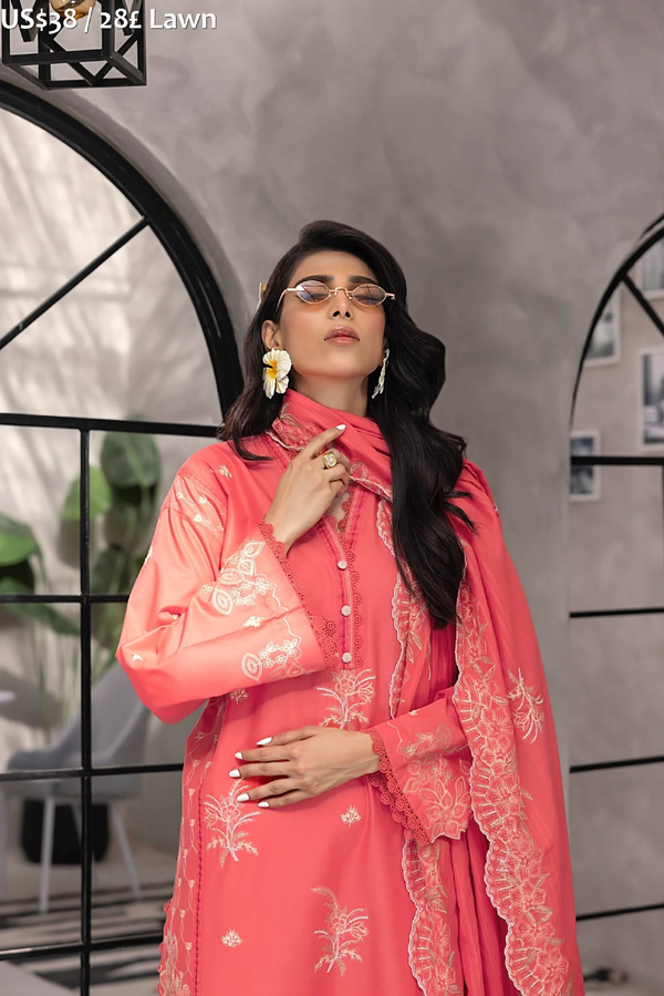 LakhanyEmbroydered Lawn.