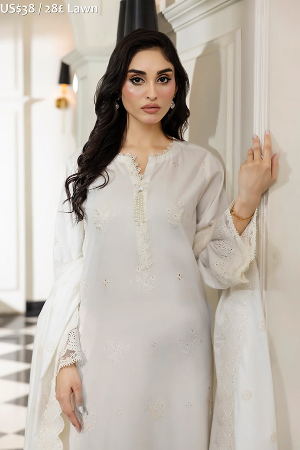 LakhanyEmbroydered Lawn.