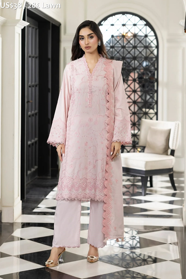 LakhanyEmbroydered Lawn.