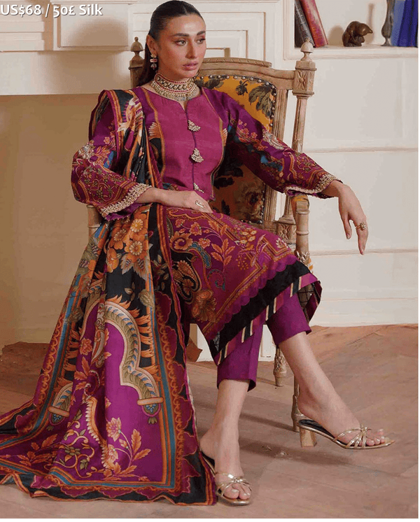 Gulaal Veloure Printed Silk-06