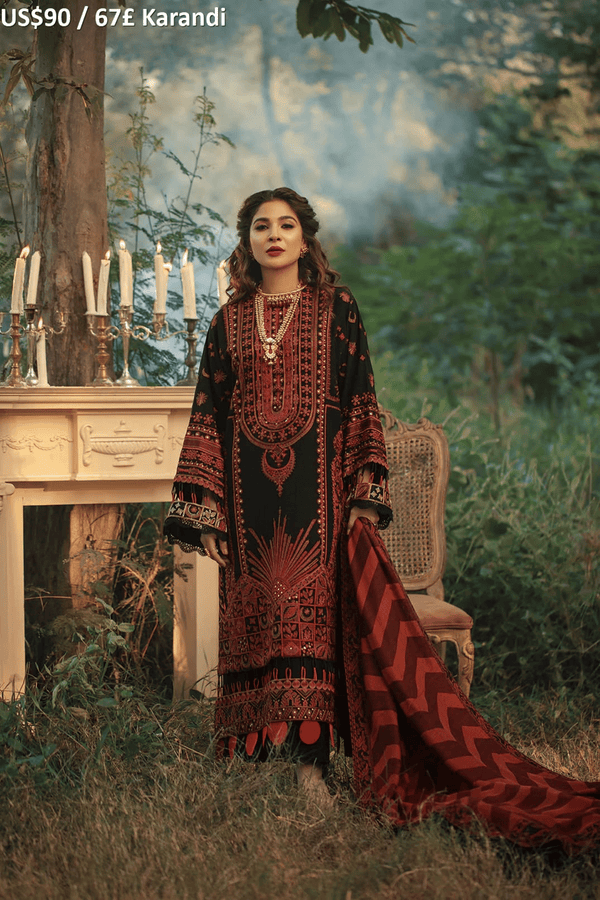 Maryam Hussain Winter Shawl-01