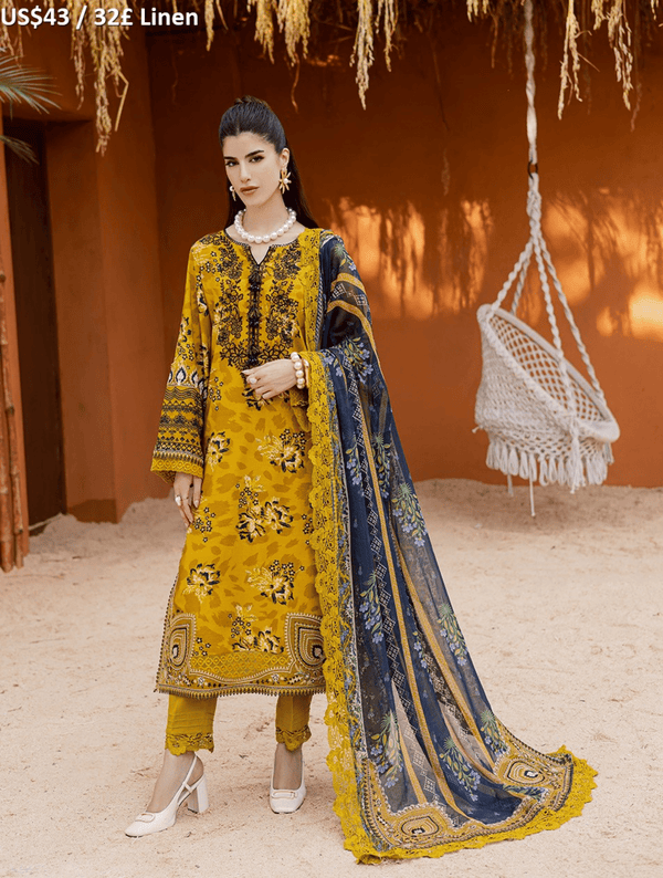 Nureh Gardenia Slub Linen-02