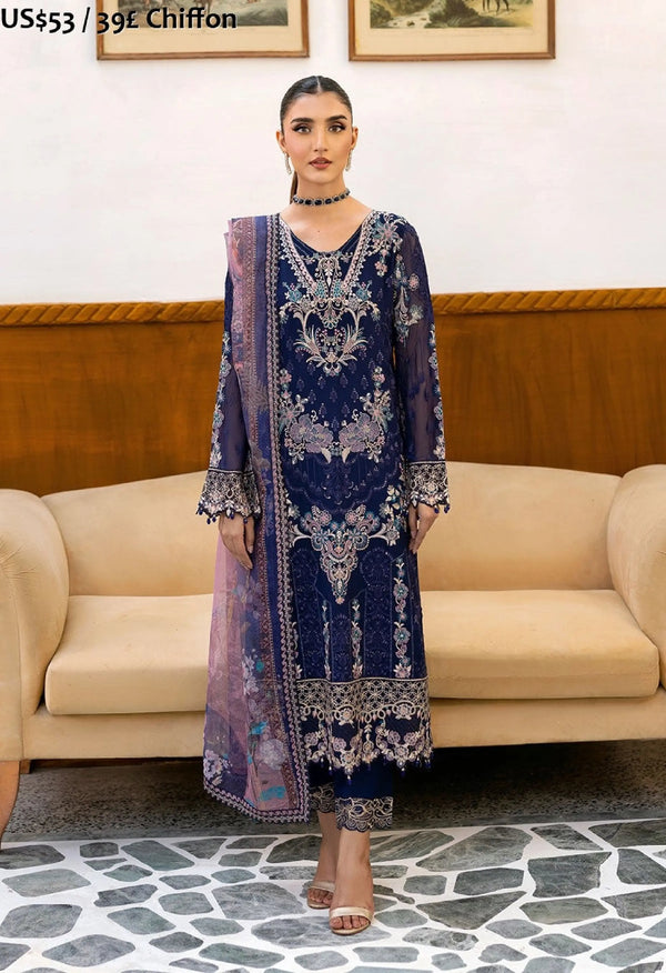 Ramsha Chevron Chiffon-01