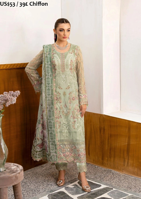 Ramsha Chevron Chiffon-12