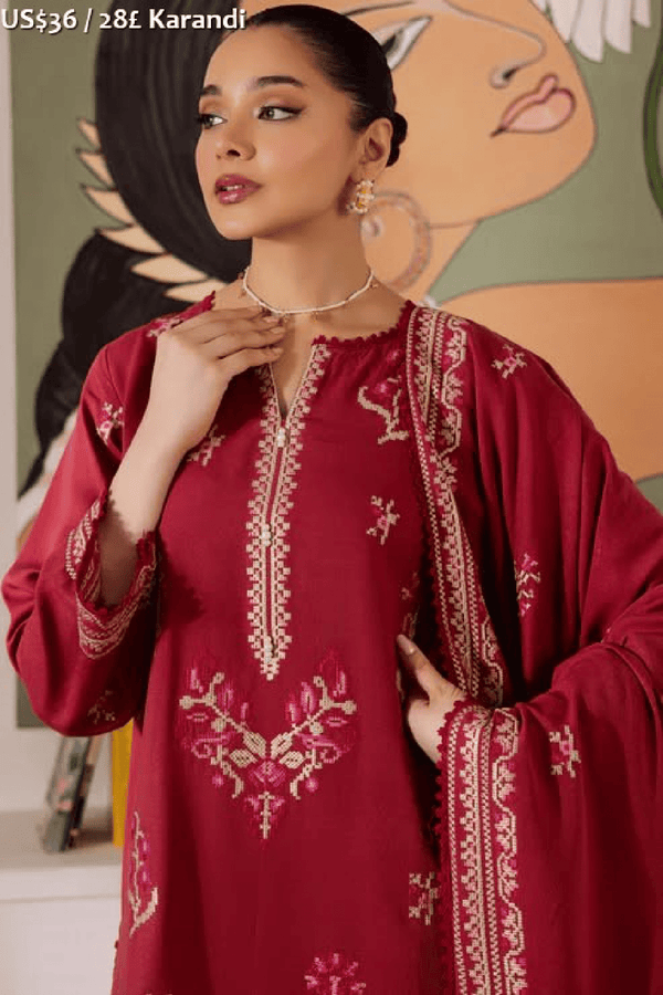 Rashid Premium Embroidered Karandi-04