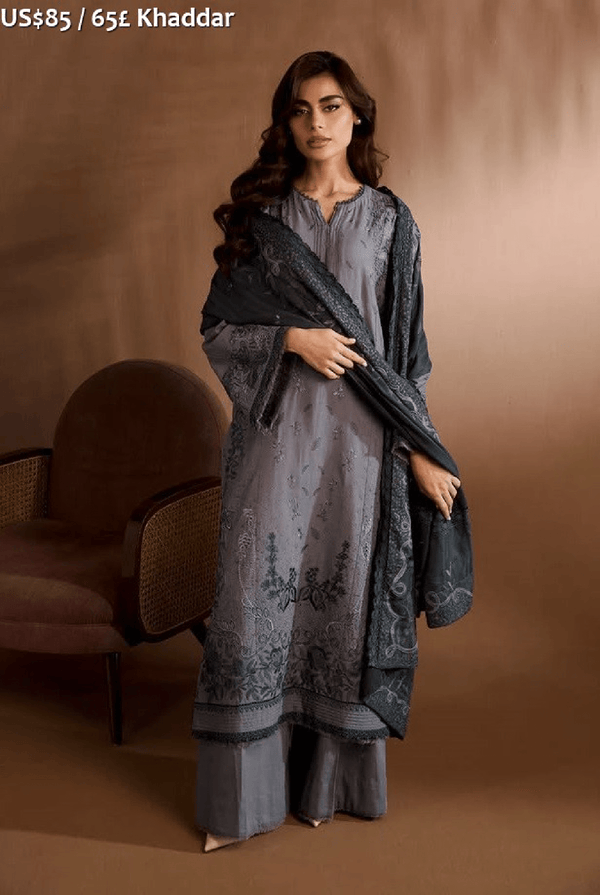 Sobia Nazir Winter Shawl-09