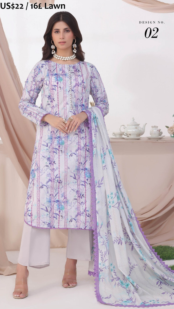 AlZohaib Colors Intermix Lawn