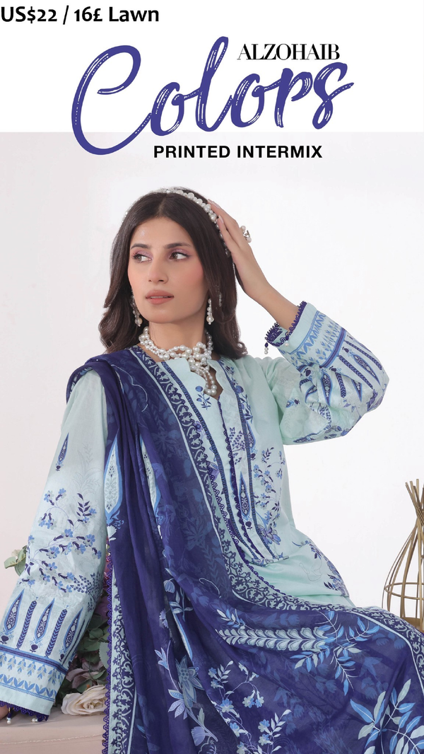 AlZohaib Colors Intermix Lawn