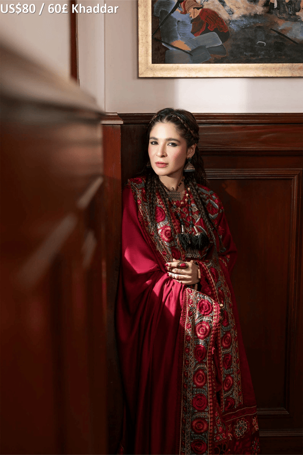 Maryam Hussain Winter Shawl-10