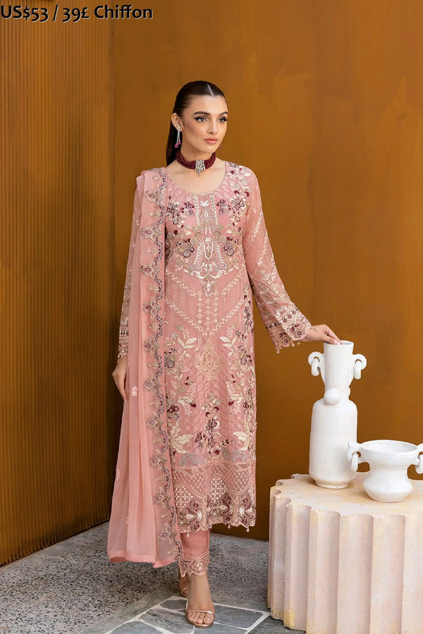 Ramsha Chevron Chiffon-04