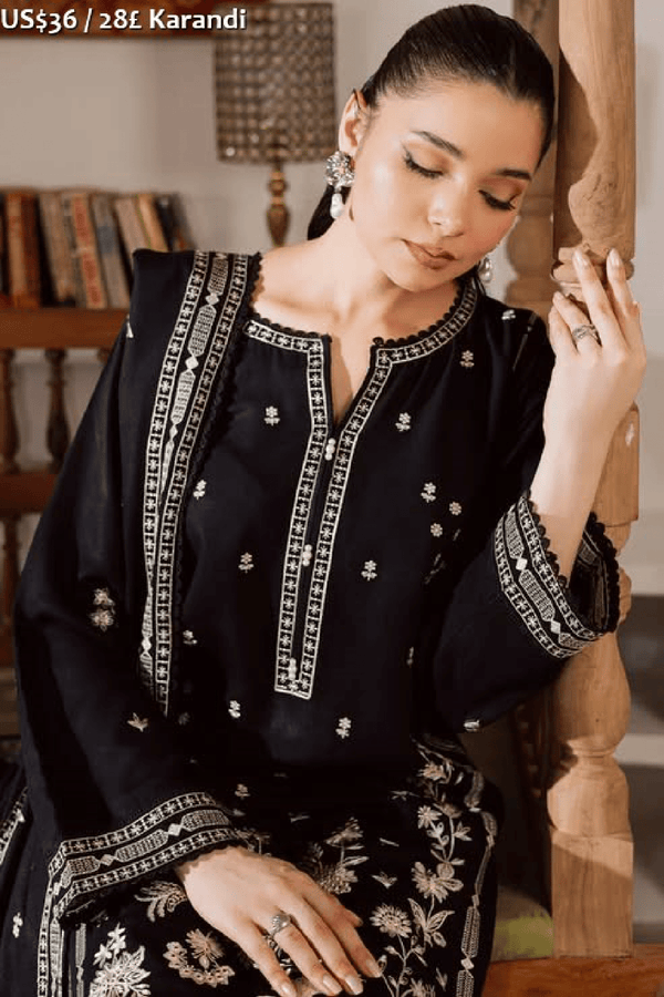 Rashid Premium Embroidered Karandi-10