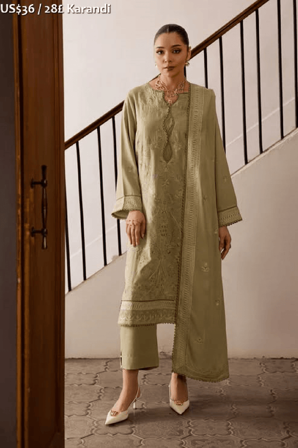 Rashid Premium Embroidered Karandi-09