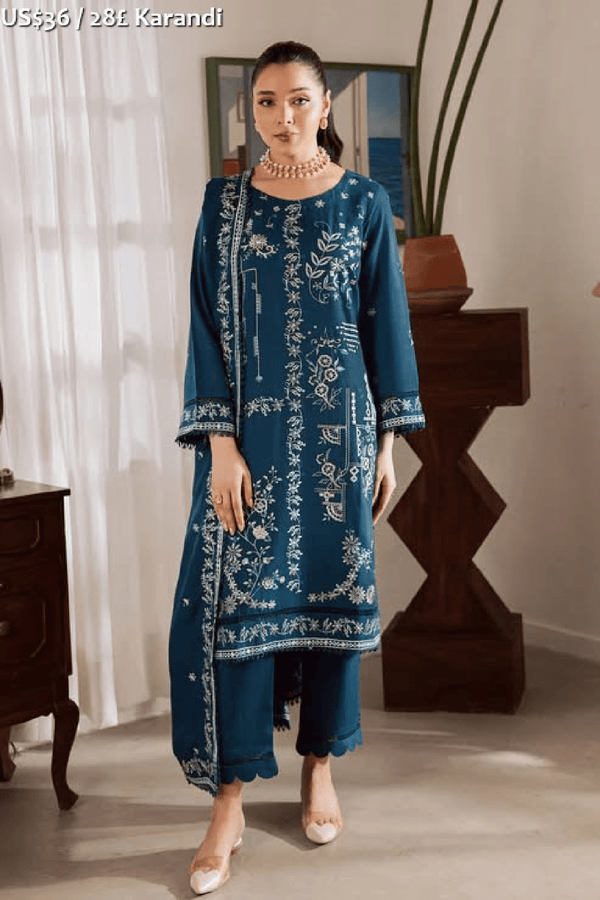 Rashid Premium Embroidered Karandi-07