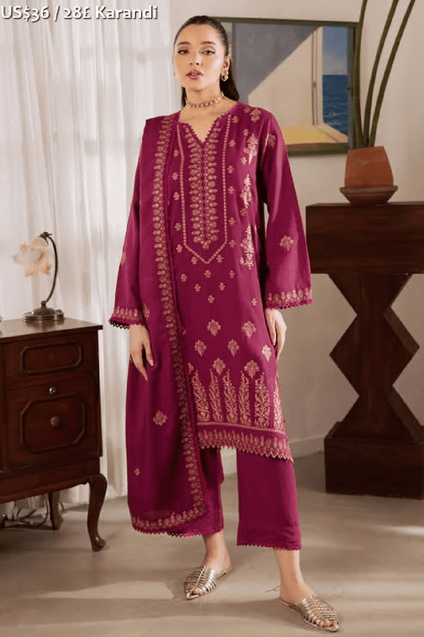 Rashid Premium Embroidered Karandi-05