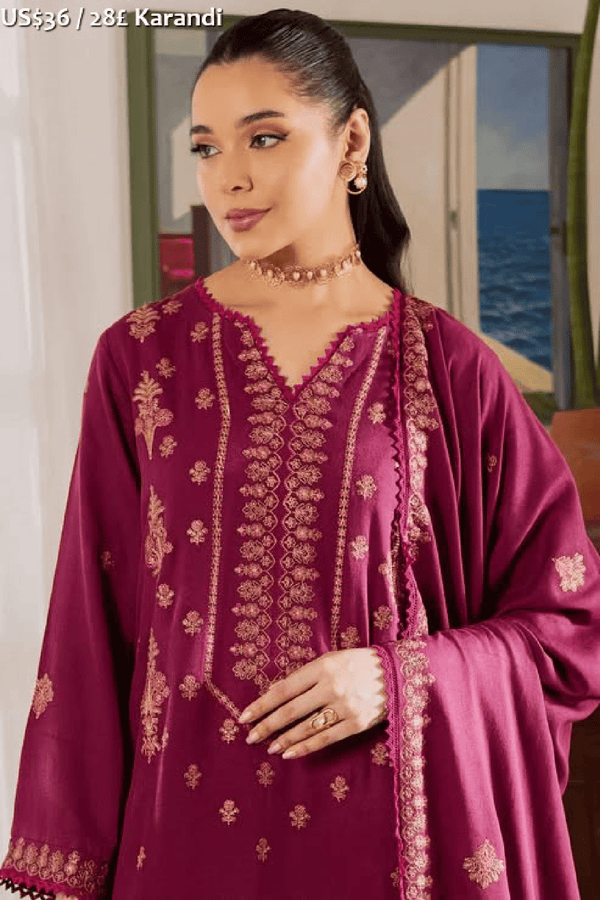 Rashid Premium Embroidered Karandi-05