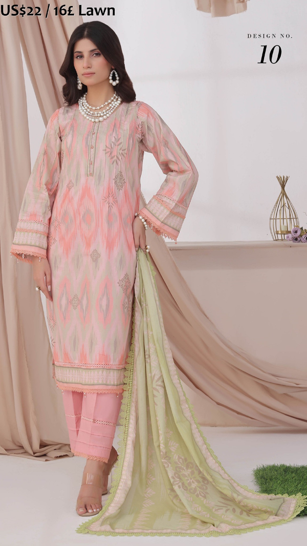 AlZohaib Colors Intermix Lawn